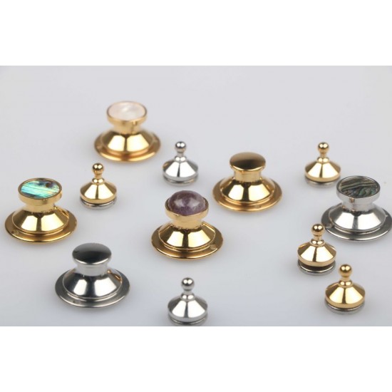 Japanese solid brass 18K real gold plating hardware shell cap spring lock Japanese solid brass 18K real gold plating hardware shell cap spring lock