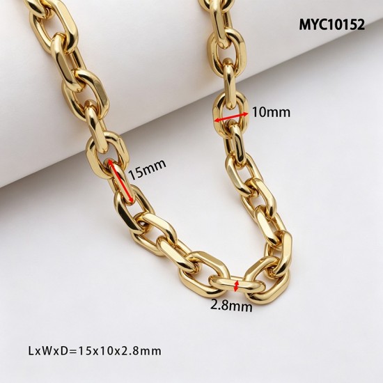 High quality Solid brass O shape chain collection High quality Solid brass O shape chain collection