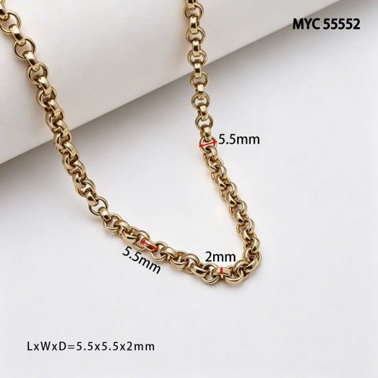 High quality Solid brass O shape chain collection High quality Solid brass O shape chain collection