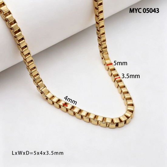 High quality Solid brass box style chain High quality Solid brass box style chain