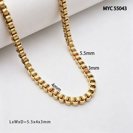 High quality Solid brass box style chain High quality Solid brass box style chain