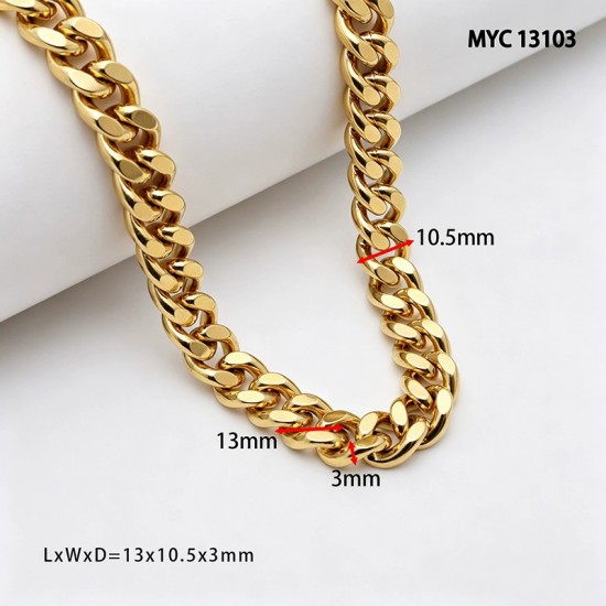 High quality Solid brass flat chain collection High quality Solid brass flat chain collection
