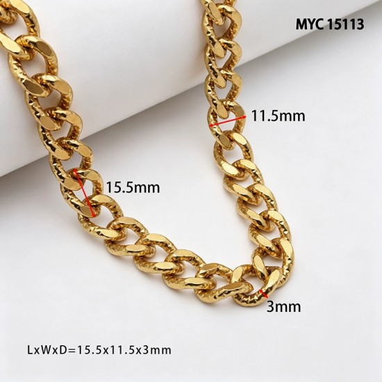 High quality Solid brass flat chain collection High quality Solid brass flat chain collection