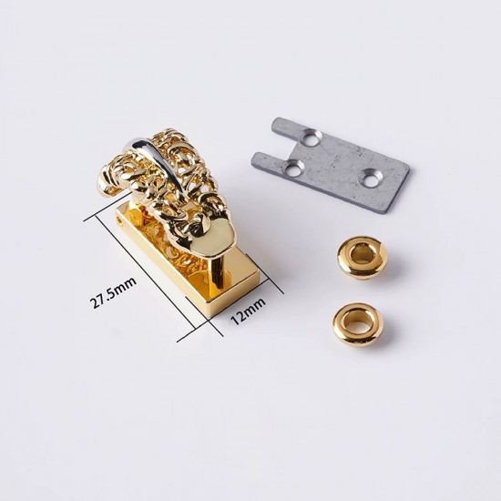 High quality solid brass flora hasp bag lock High quality solid brass flora hasp bag lock