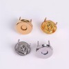 Solid brass no lid thick magnetic button, 9mm, 5pc/lot
