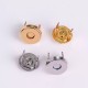 Solid brass no lid thick magnetic button, 9mm, 5pc/lot