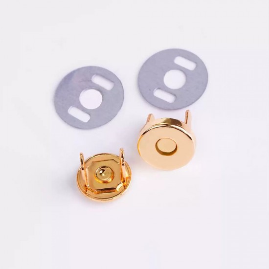 Solid brass no lid thick magnetic button, 9mm, 5pc/lot