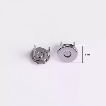 Solid brass no lid thick magnetic button, 9mm, 5pc/lot