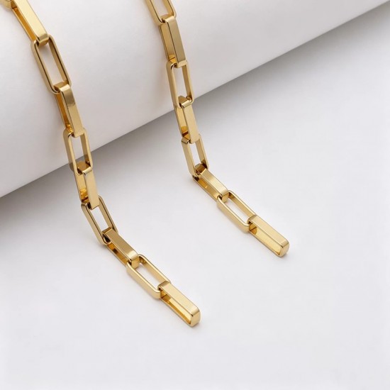 High quality Solid brass square style chain