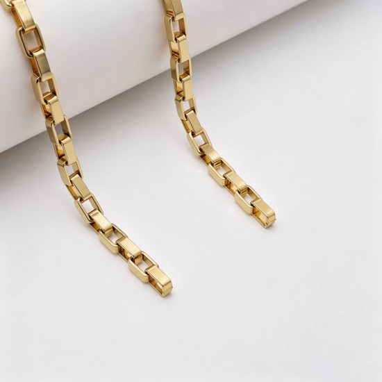 High quality Solid brass square style chain