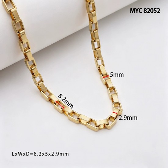 High quality Solid brass square style chain