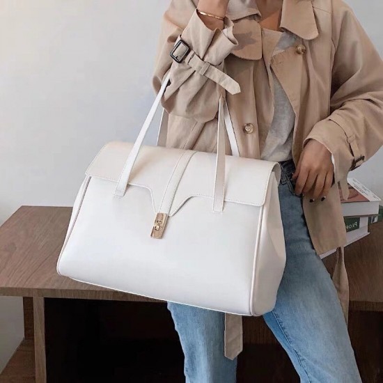 Stainless steel Celine tote bag twist lock