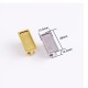 Stainless steel DIY inlay leather square and round bag lock Stainless steel DIY inlay leather square and round bag lock