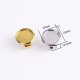 Stainless steel DIY inlay leather square and round bag lock Stainless steel DIY inlay leather square and round bag lock