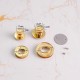 Stainless steel DIY inlay twist lock 20mm 25mm Stainless steel DIY inlay twist lock 20mm 25mm