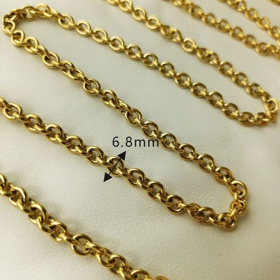 High quality stainless steel O style chain 6.5mm 6.8mm 9mm High quality stainless steel O style chain 6.5mm 6.8mm 9mm