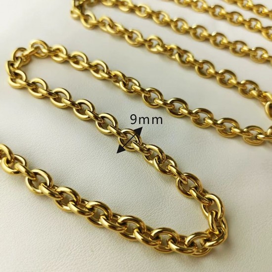 High quality stainless steel O style chain 6.5mm 6.8mm 9mm High quality stainless steel O style chain 6.5mm 6.8mm 9mm