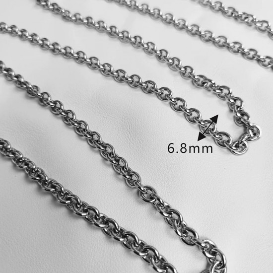 High quality stainless steel O style chain 6.5mm 6.8mm 9mm High quality stainless steel O style chain 6.5mm 6.8mm 9mm