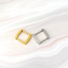 4pc/lot stainless steel arc square ring