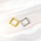4pc/lot stainless steel arc square ring