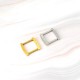 4pc/lot stainless steel arc square ring