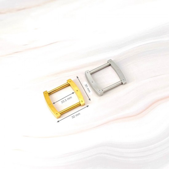4pc/lot stainless steel arc square ring