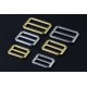Stainless steel bar square ring 4pc/lot, 20mm, 25mm, 30mm, 38mm