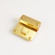 Stainless steel clic style square bag lock