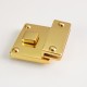 Stainless steel clic style square bag lock