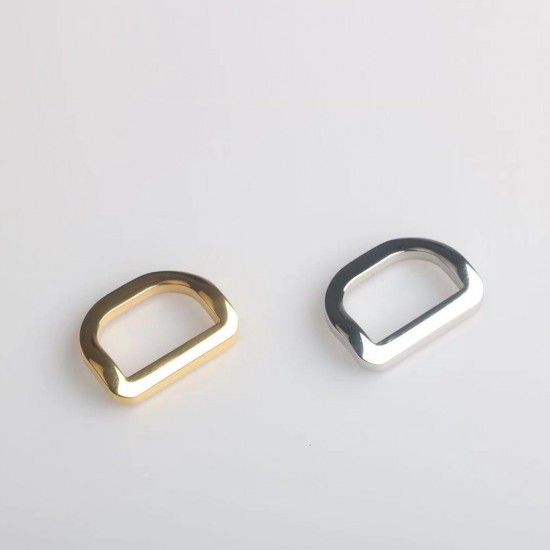 6pc/lot stainless steel curved D-ring