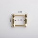 6pc/lot stainless steel curved square ring