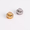 Stainless steel diamond round twist bag lock