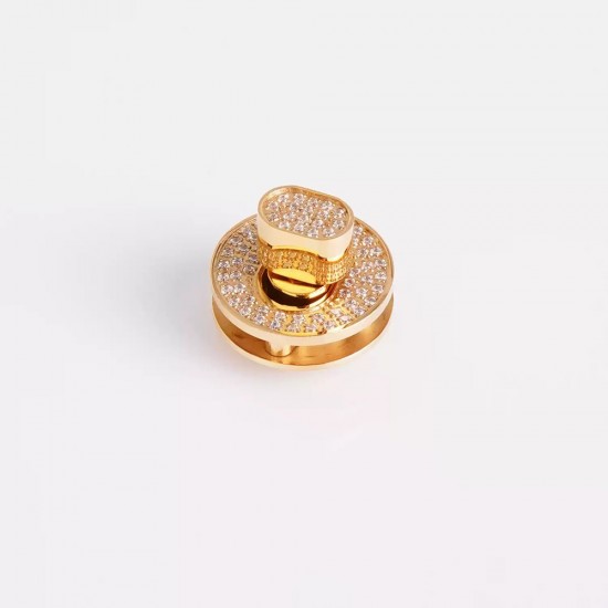 Stainless steel diamond round twist bag lock