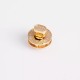 Stainless steel diamond round twist bag lock
