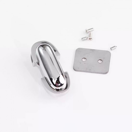 Stainless steel ellipses curved face twist bag lock