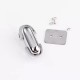 Stainless steel ellipses curved face twist bag lock