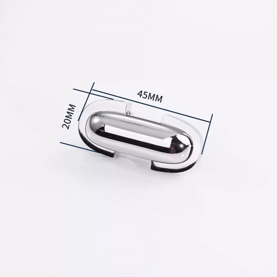 Stainless steel ellipses curved face twist bag lock