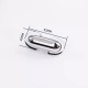 Stainless steel ellipses curved face twist bag lock