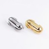Stainless steel ellipses curved face twist bag lock