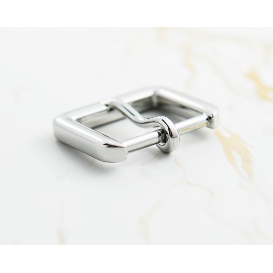 High quality stainless steel flat strap needle buckle, 2pc/lot