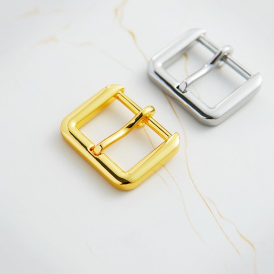 High quality stainless steel flat strap needle buckle, 2pc/lot