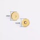 Solid brass full lid magnetic button, 20mm, 5pc/lot