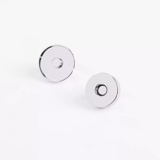 Solid brass full lid magnetic button, 20mm, 5pc/lot