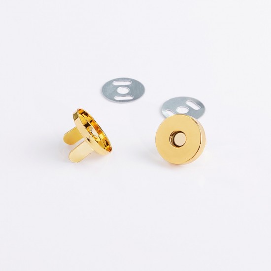 Solid brass full lid magnetic button, 20mm, 5pc/lot
