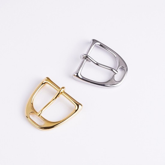 Stainless steel horse stirrup needle waist belt buckle 32mm
