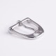 Stainless steel horse stirrup needle waist belt buckle 32mm