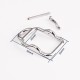 Stainless steel messenger style needle waist belt buckle 25mm
