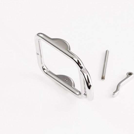 Stainless steel messenger style needle waist belt buckle 25mm