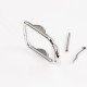 Stainless steel messenger style needle waist belt buckle 25mm