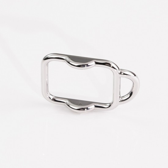 Stainless steel messenger style needle waist belt buckle 25mm